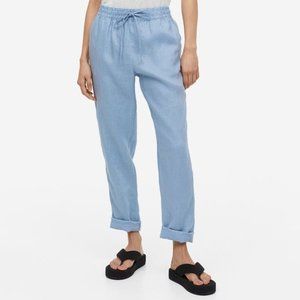 H&M Linen Joggers/Pants, Relaxed Fit
